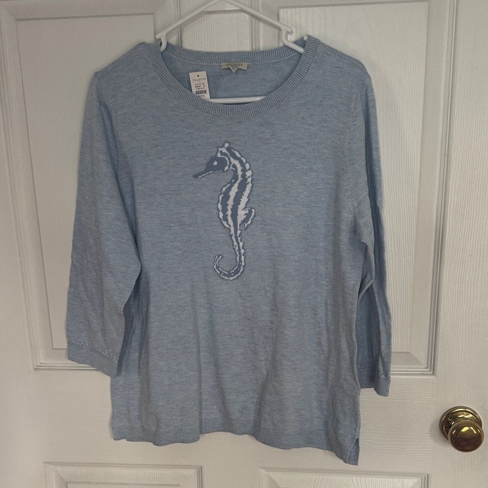 Talbots Light Blue Knit Sweater